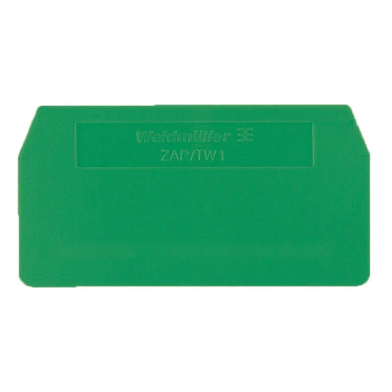 ZAP/TW 1 GN Tapa final verde para clema ZDU/ZPE/ZTR 2.5/WTL 4