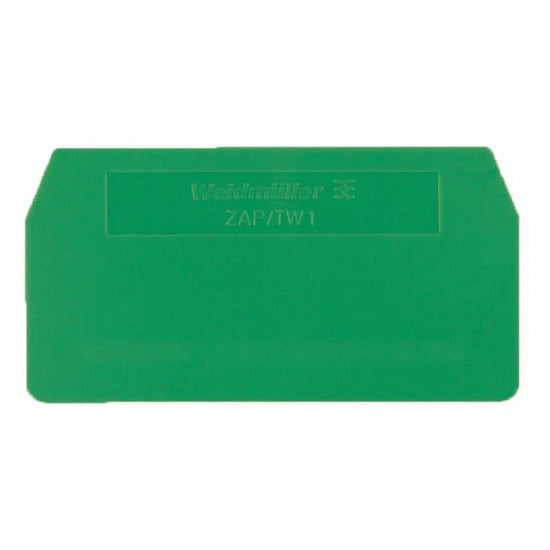 ZAP/TW 1 GN Tapa final verde para clema ZDU/ZPE/ZTR 2.5/WTL 4
