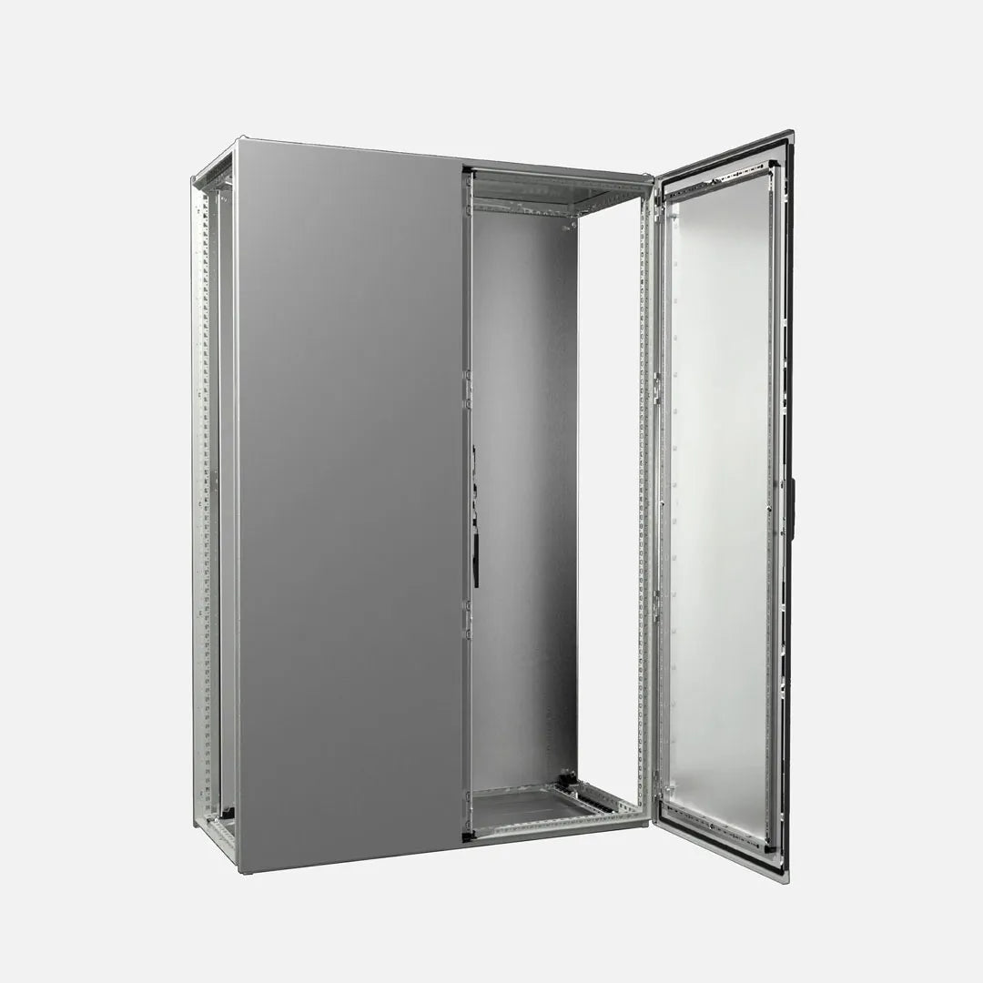 VX25 Armario de chapa de acero 1800Hx1200Wx500Dmm 2 Puertas IP55 NEMA 12 RAL7035