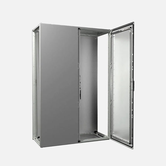 VX25 Armario de chapa de acero 1800Hx1200Wx500Dmm 2 Puertas IP55 NEMA 12 RAL7035