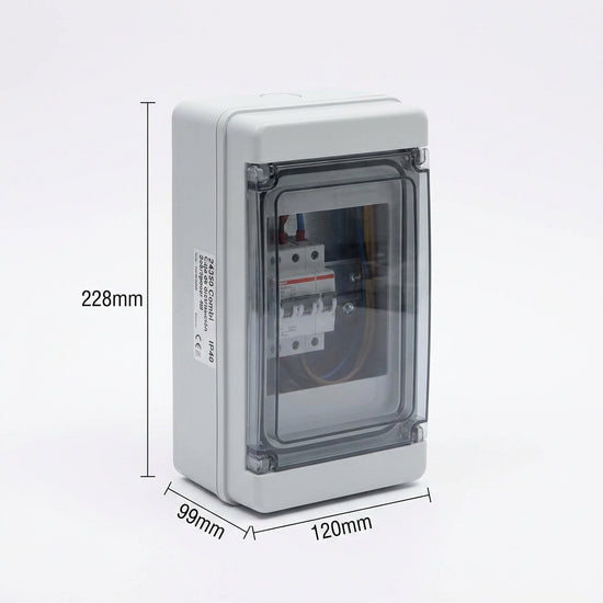 24350 Combi Caja de distribución Sobreponer 4M 228Hx120Wx99Dmm IP40 V/Transparen