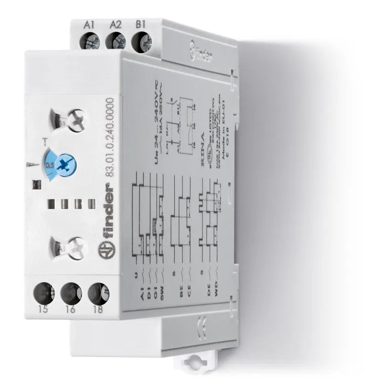 Temporizador multifunción 24-240VAC/DC 1NA1NC 16A 250V