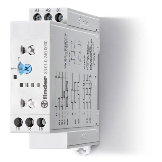 Temporizador multifunción 24-240VAC/DC 1NA1NC 16A 250V