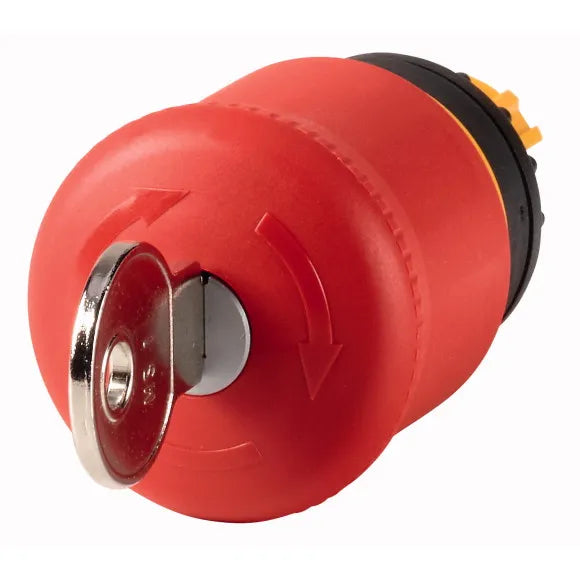 M22-PVS Botón paro de emergencia 22mm Hongo 38mm Llave Ms1 P/Liberar