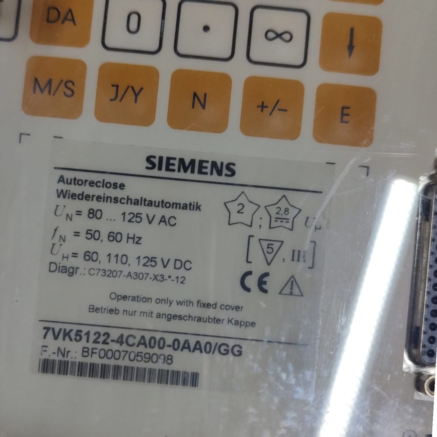Siemens 7vk5122-4ca00-0aa0/gg