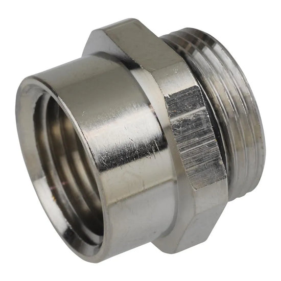 ADAP PG16/NPT1/2 Adaptador de latón niquelado Relación PG16 a NPT 1/2