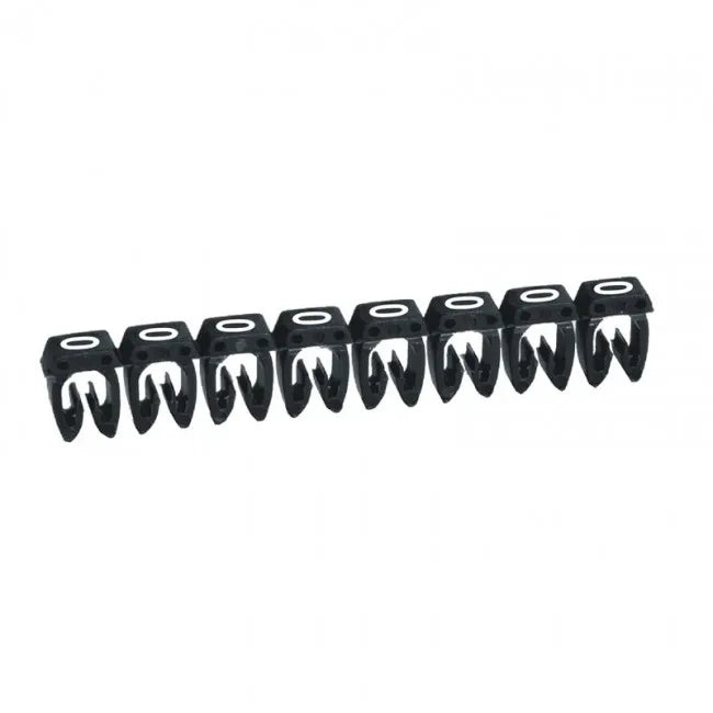 CAB 3 Identificador de cable 4-6mm² 12-10AWG Color negro Numero 0