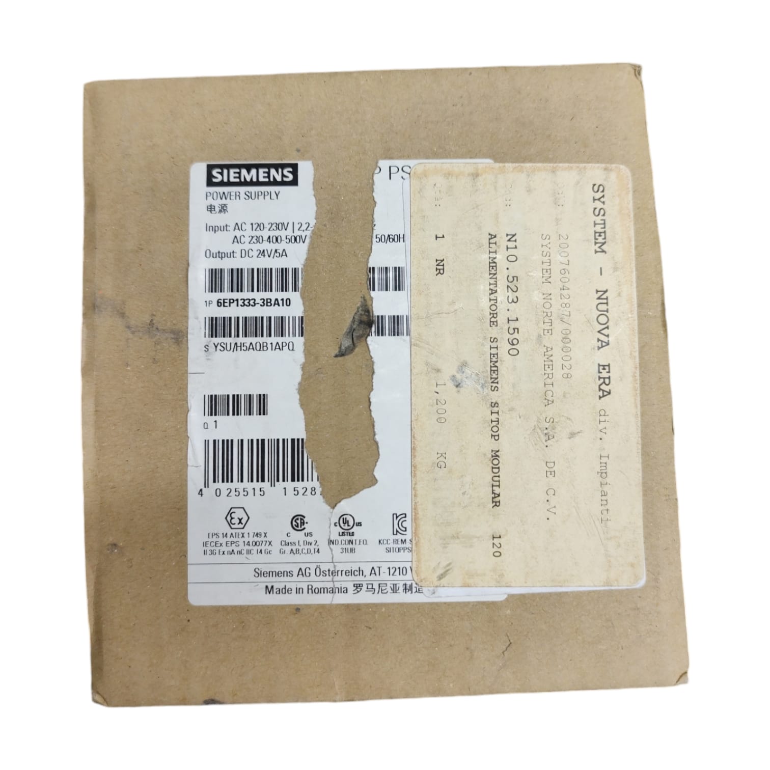 Siemens 6EP1333-3BA10 Sitop fuente de alimentación