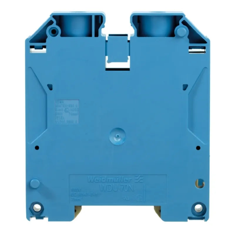 WDU 70N/35 BL Clema de paso compacta en color azul 70mm² 6AWG-3/0 192A 1000VCA