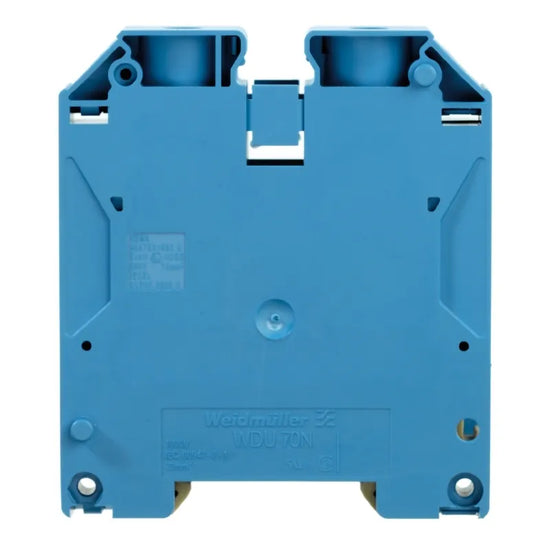 WDU 70N/35 BL Clema de paso compacta en color azul 70mm² 6AWG-3/0 192A 1000VCA