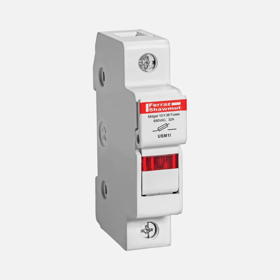 600V. 30A. MIDGET 10X38 1 POLO/IND PORTAFUSIBLE