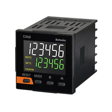 CX6S-2P4 Contador/Timer LCD 6dígitos 48WX48H 2NA 100-240VCA IP50