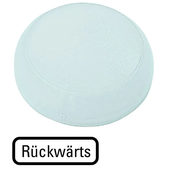 M22-XL-W-D16 RMQ-Titan Lente para luz piloto Diseño-Plano color Blanco -RÜCKWÄRT