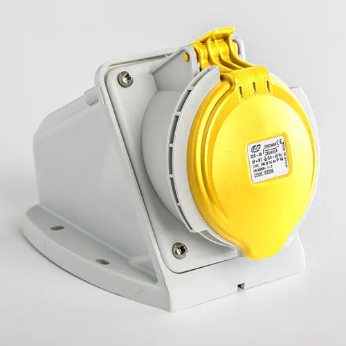 Base mural 32A 3P+N+T 120VCA 4h Amarillo IP44