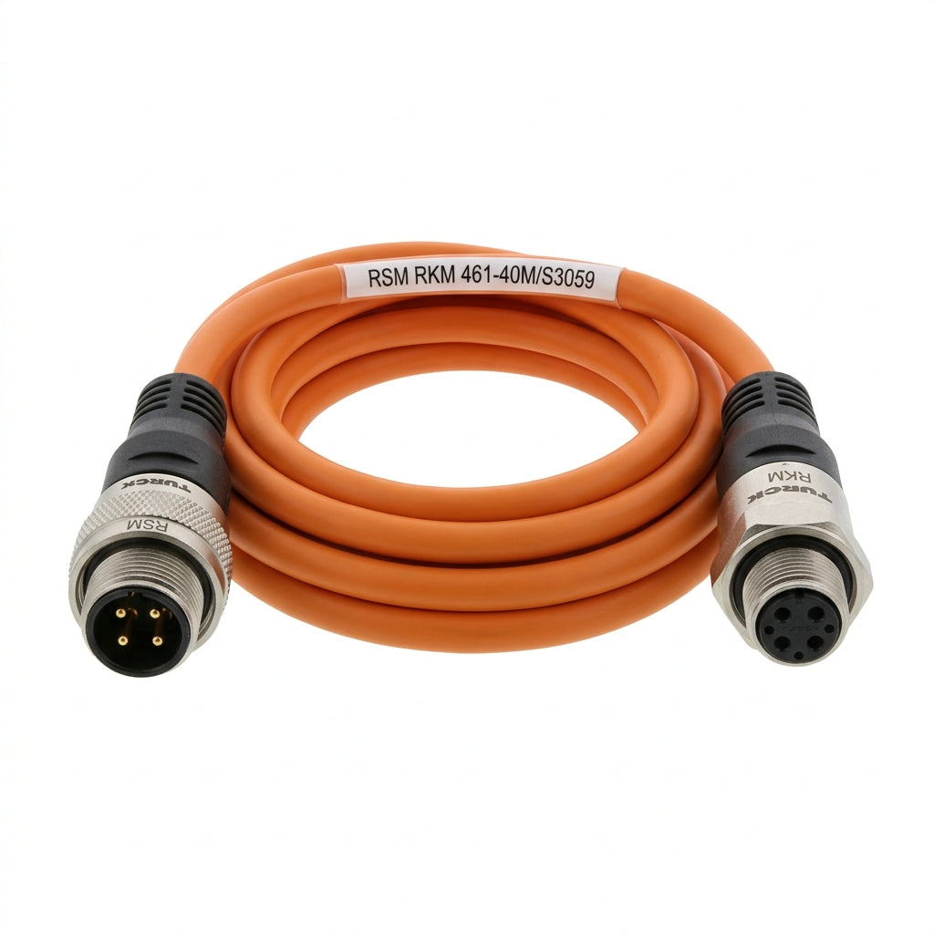 Turck Rsm Rkm 461-40m/s3059 cable de extensión industrial