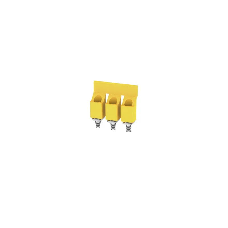 WQV 16/3 Puente atornillable amarillo de 3 polos para WDU de 16 mm²