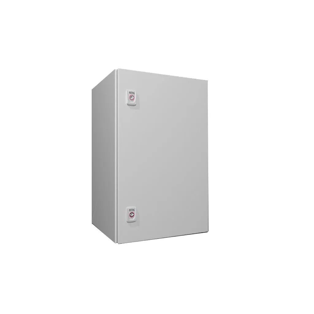 AX Gabinete mural de chapa de acero 1P 600Hx380Wx350Dmm RAL7035 IP66 NEMA 4