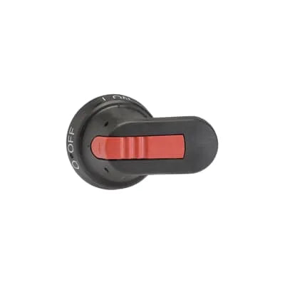 OHB65J6 Mando giratorio tipo pistola negro para eje de 6 mm longitud 65 mm IP65