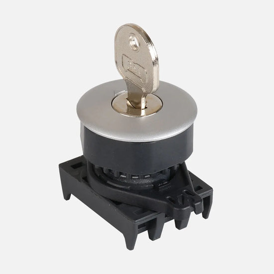 S3KF-4CS Selector de llave 3 posiciones 30mm mantenido Color plata