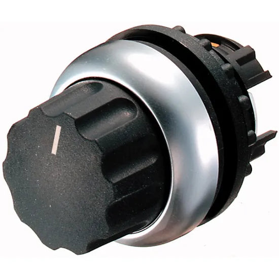 M22-WR4 RMQ-Titan Selector tipo Perilla 4 posiciones B/plata 22mm Mantenido
