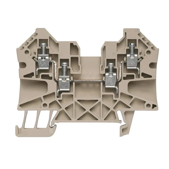 WDU 4/ZZ Clema de paso con conexión gemela Color beige 4mm² 30-10AWG 32A 800VCA