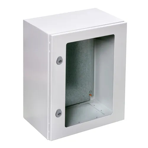 ARGENTA Gabinete mural Chapa de acero p/t. 1000Hx800Wx300Dmm c/placa RAL7035