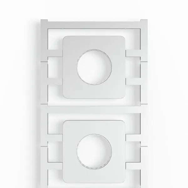 SM 45/45-24 MC NE GR Etiqueta para boton 22mm sin rotulación 45Hx45Wmm Gris 20Pz