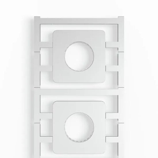 SM 45/45-24 MC NE GR Etiqueta para boton 22mm sin rotulación 45Hx45Wmm Gris 20Pz