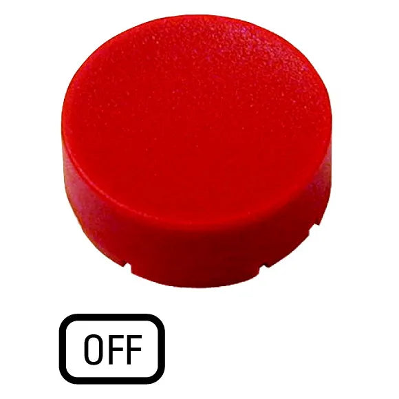 M22-XDH-R-GB5 RMQ-Titan Placa para Botón Diseño-Saliente color Rojo -OFF-