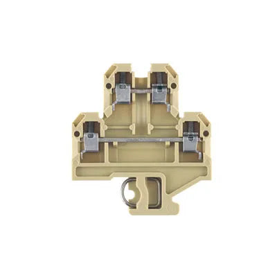 DK 4 Clema compacta 2-Pisos 4mm² 20-12AWG 32A 500VCA Beige