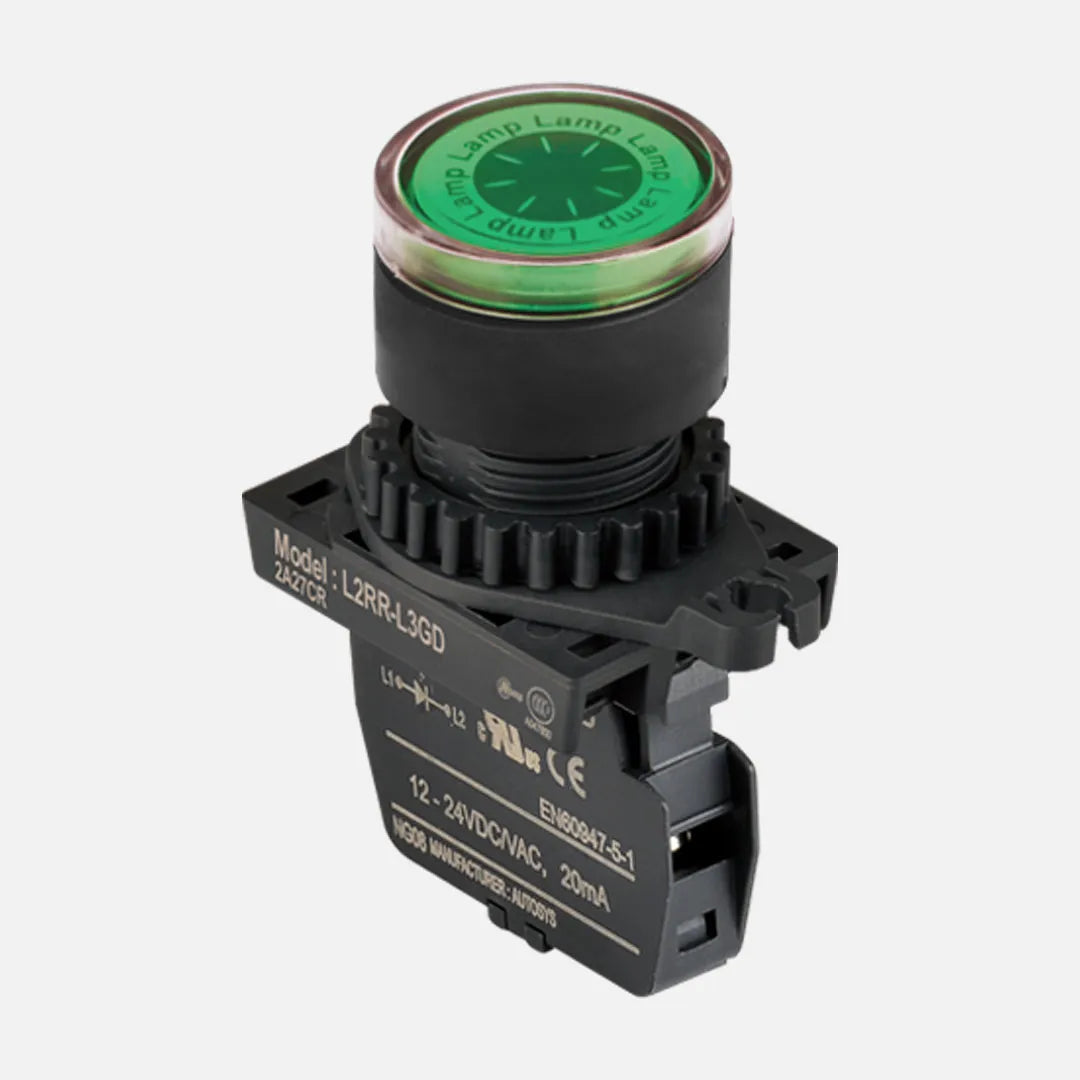 LAMP PILOTO 22MM VERDE 12-30VUC