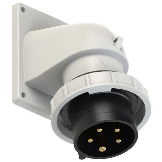 Clavija empotrar/rect. 3P+N+T 7H 32A 500V IP67 Negro