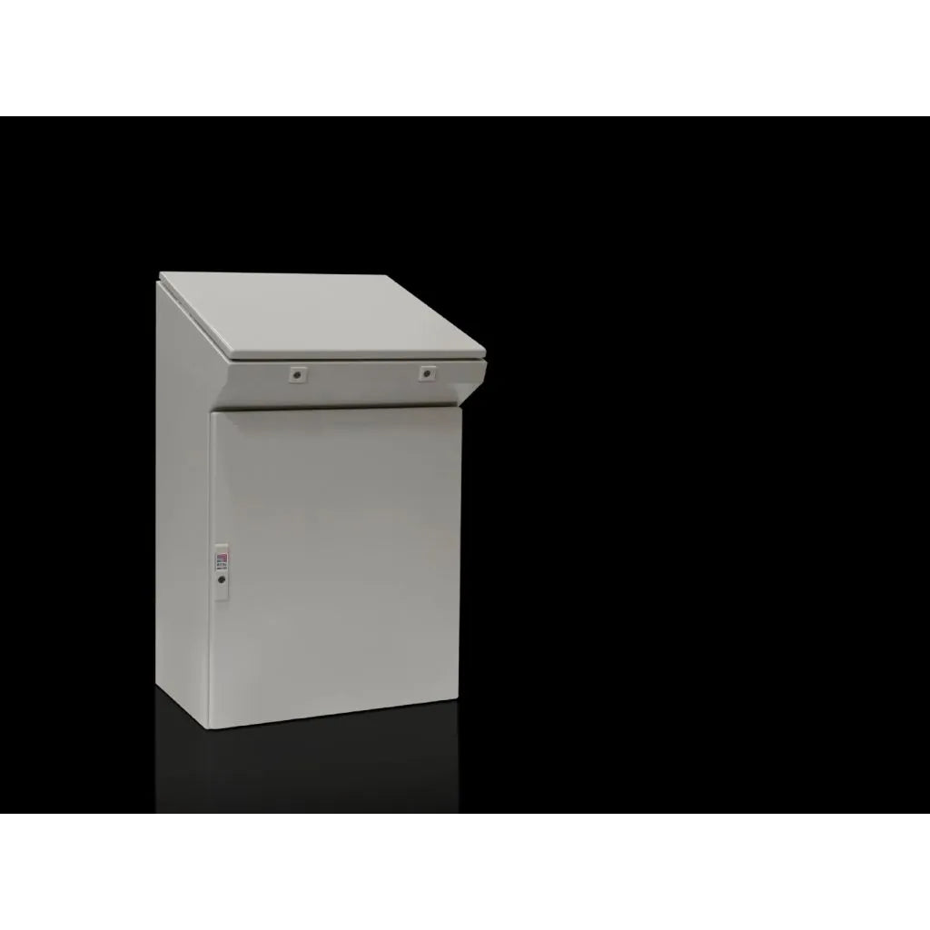 TP Pupitre compacto de chapa de acero 973Hx600Wx500Dmm 1 Puerta IP55 RAL7035