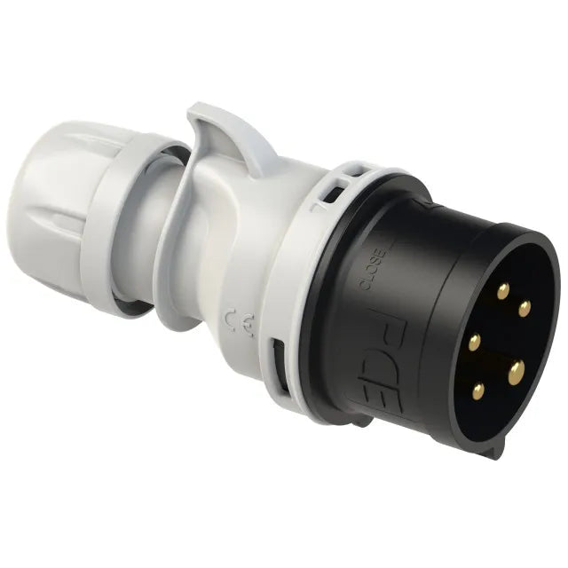 5103 Clavija aerea 3P+N+T 7H 16A 500V IP44 Negro