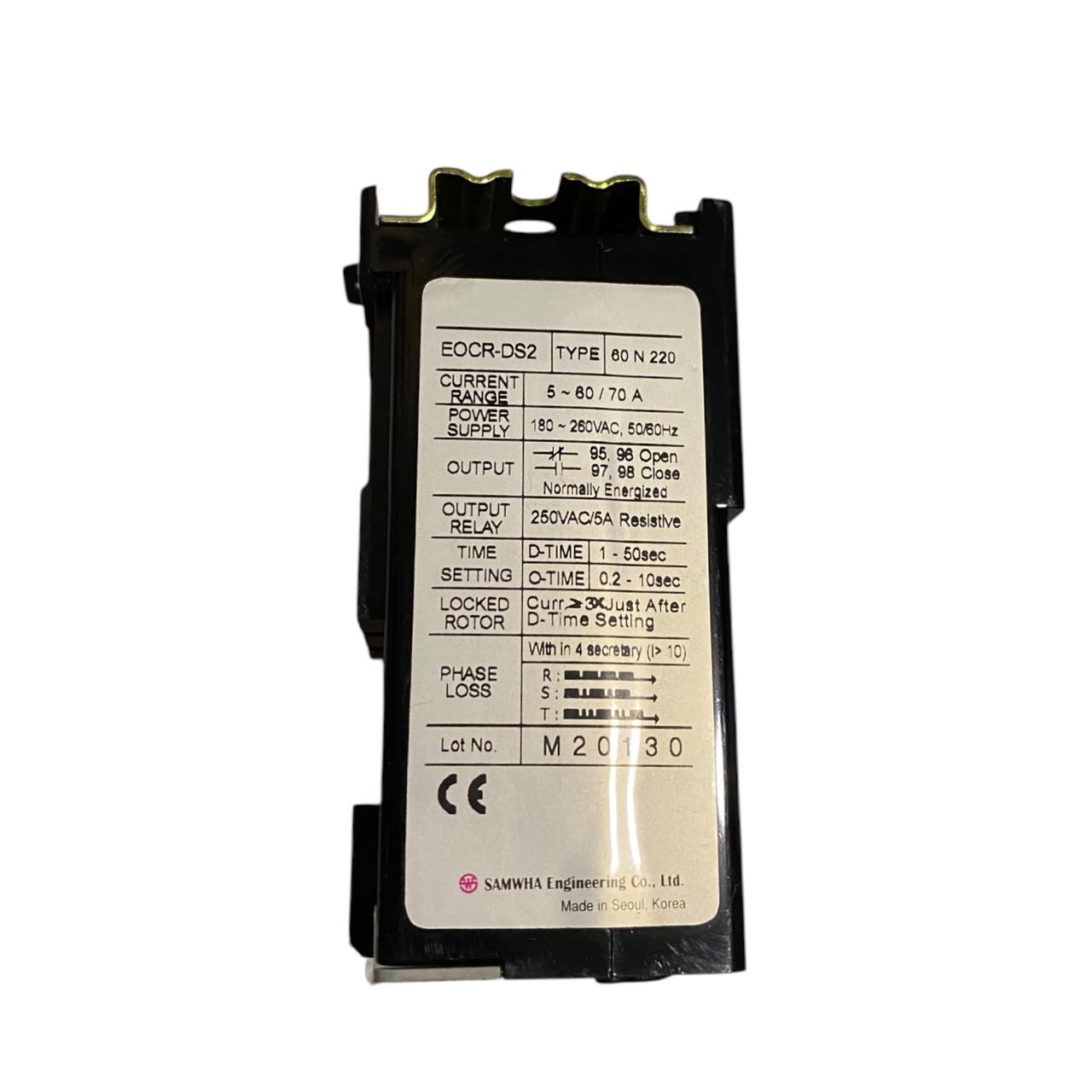 SAMWHA EOCR-DS2 relé de sobrecargas