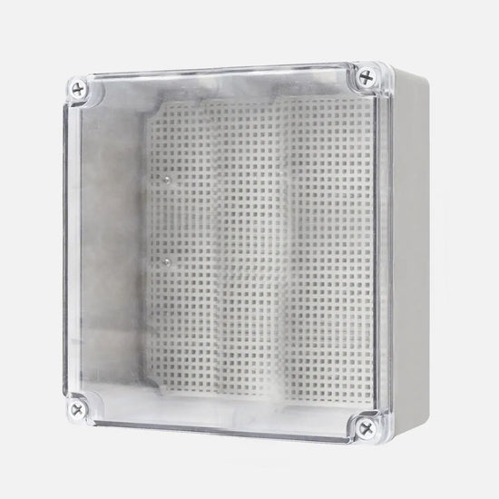 Caja de distribucion sobrep. p. trans. c/plat. 200HX200WX95Dmm Plastic PC IP67