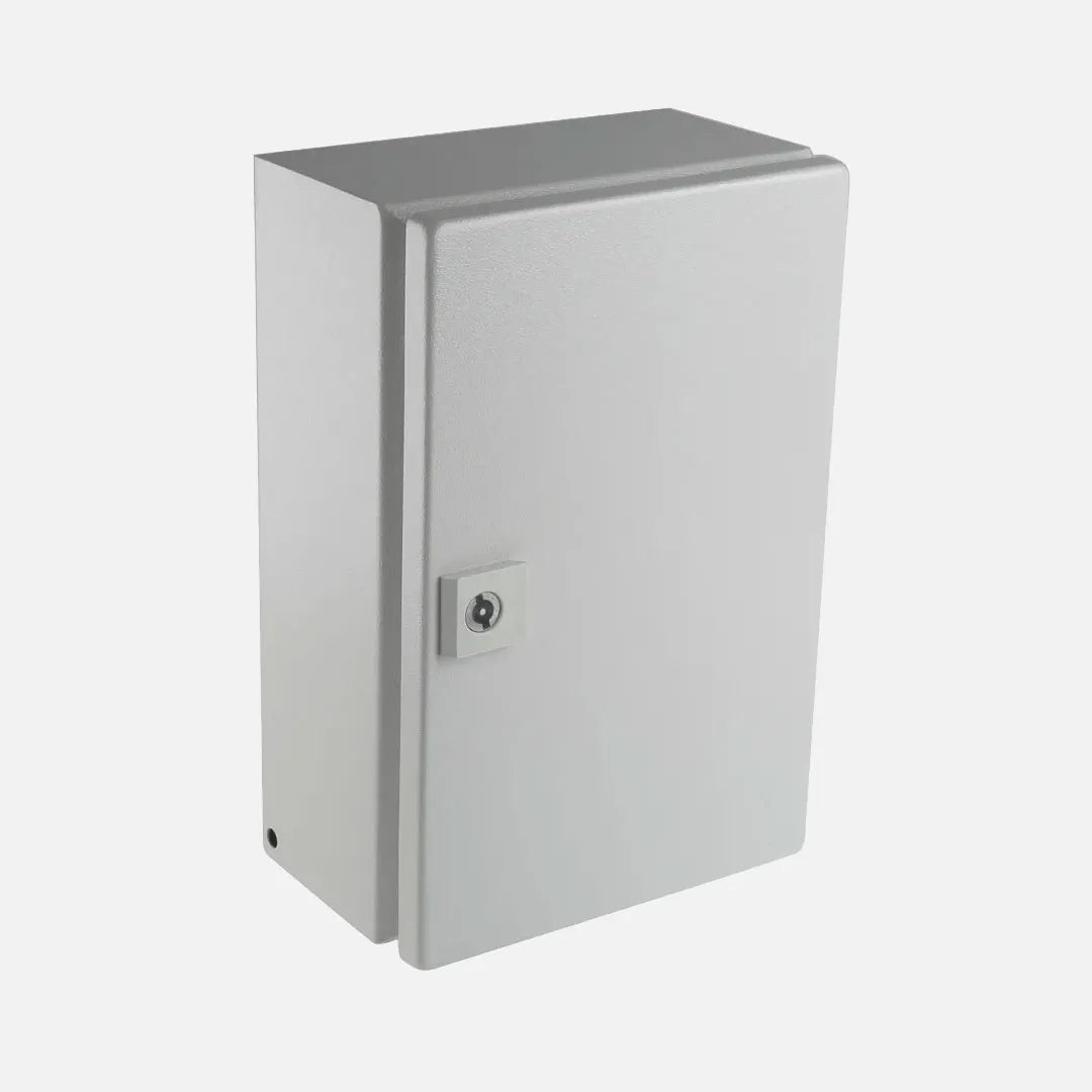 SR2-SRN3215K Caja mural de chapa de acero 1P 300Hx200Wx150Dmm RAL7035 IP65