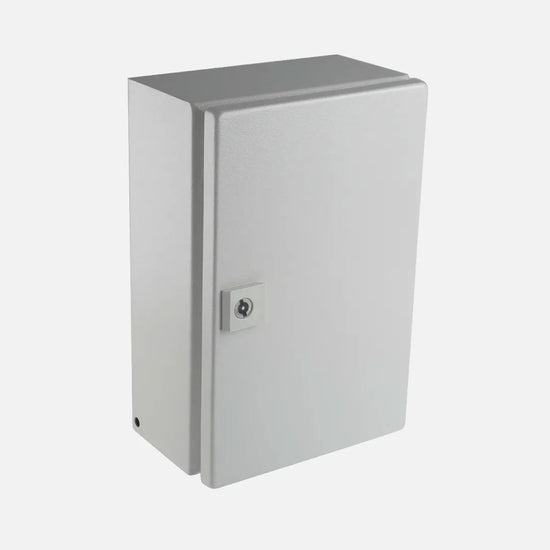 SR2-SRN3215K Caja mural de chapa de acero 1P 300Hx200Wx150Dmm RAL7035 IP65