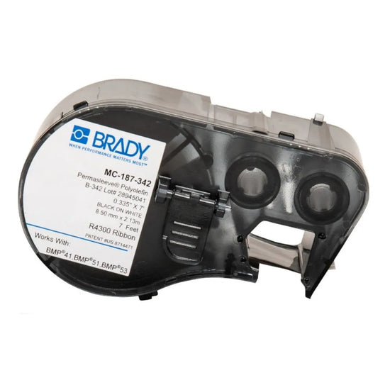 Etiqueta termocontractil 3/16″ 20-10AWG 0.335Dia in x 7L ft Negro en Amarillo