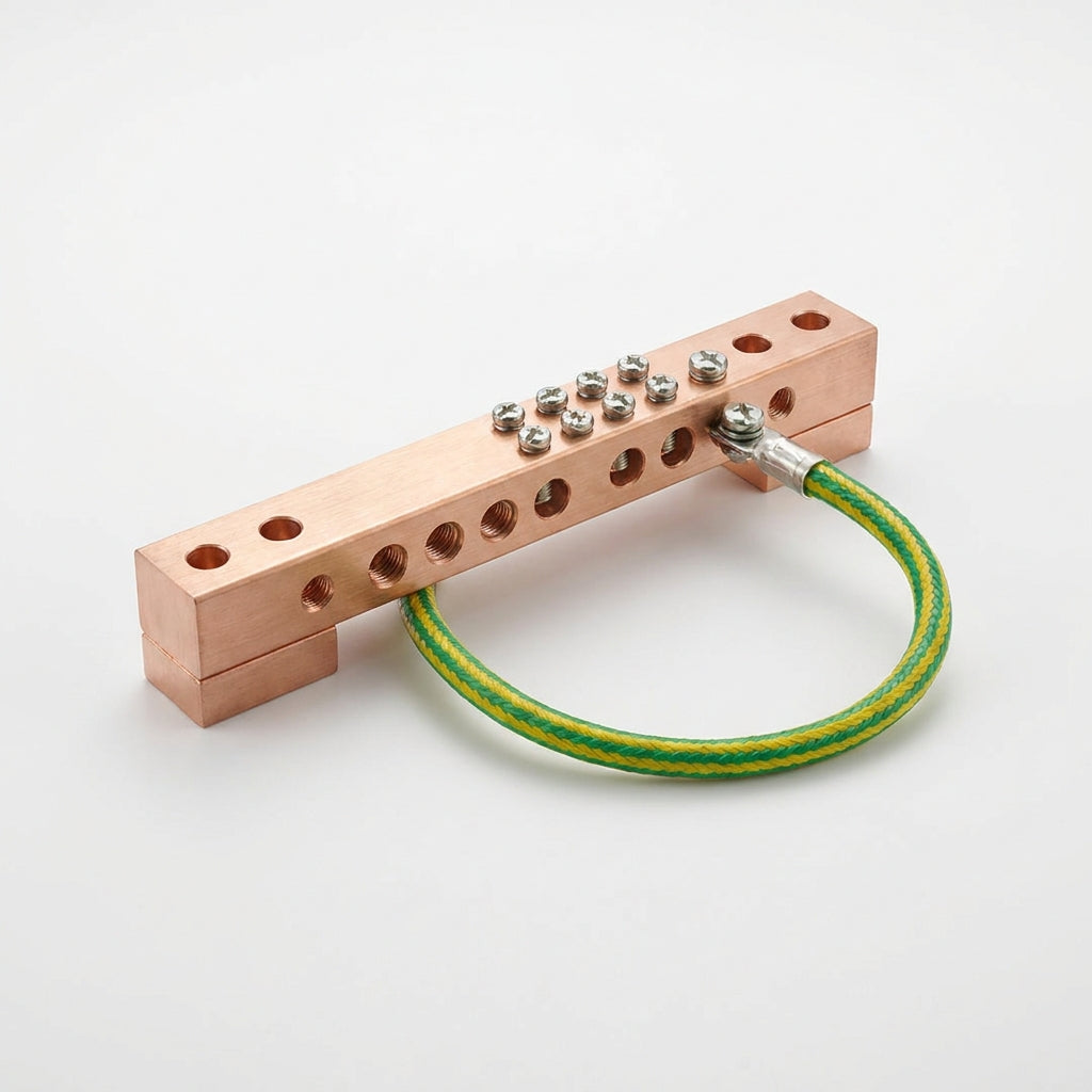 BIND Barra Cubierta Tierra Fisica Aislada 7 Tornillos(6-14awg)