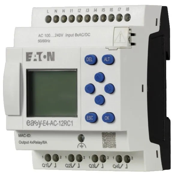 EASY-E4-AC-12RC1 CPU 8DI 4DO RELÉ 8A 100-240VUC DISPLAY C/TECLADO