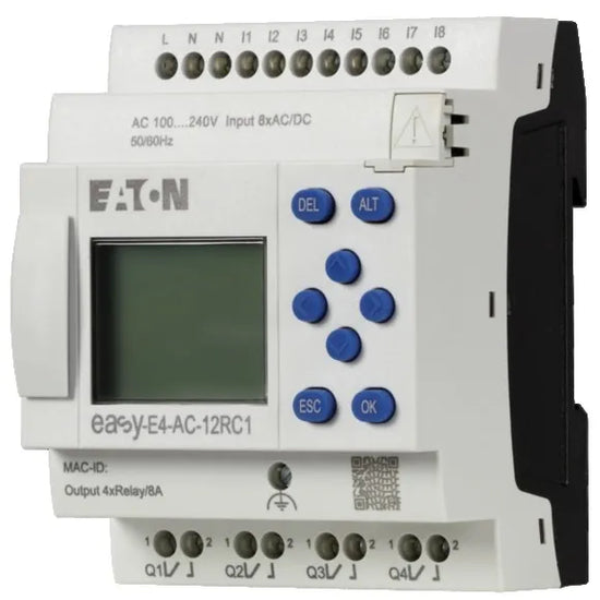 EASY-E4-AC-12RC1 CPU 8DI 4DO RELÉ 8A 100-240VUC DISPLAY C/TECLADO