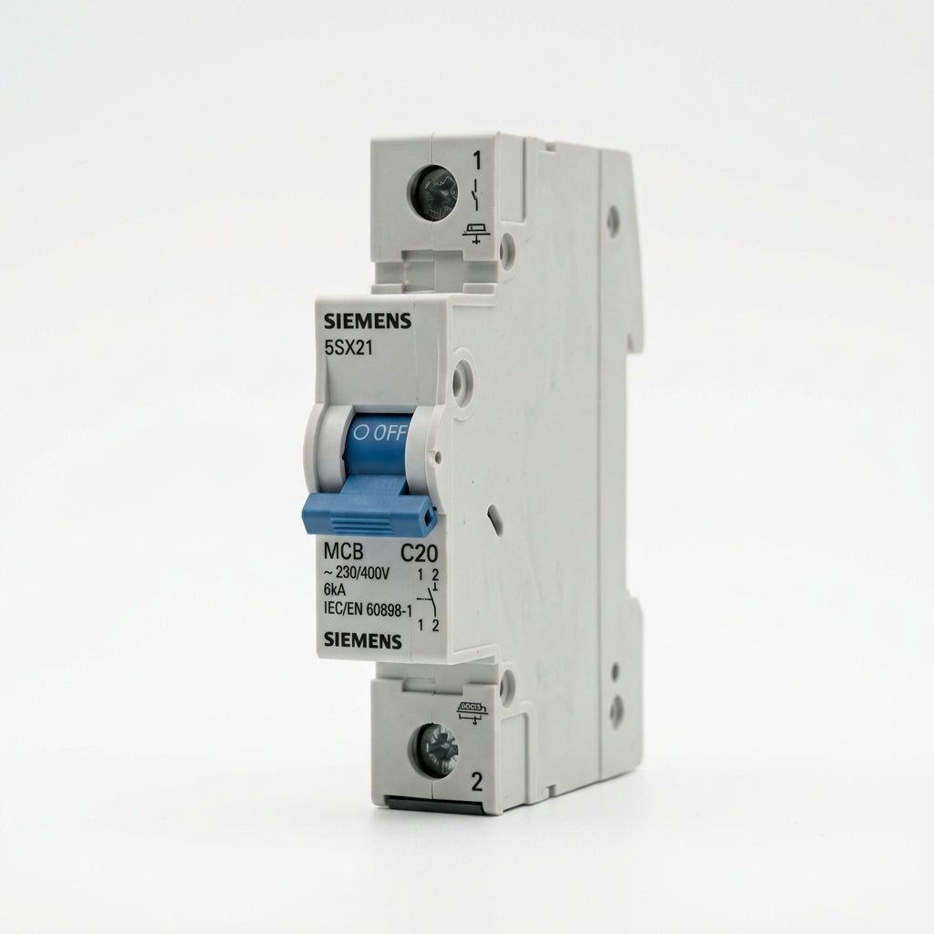 SIEMENES 5SX21 C20 INTERRUPTOR AUTOMATICO CON DETALLE