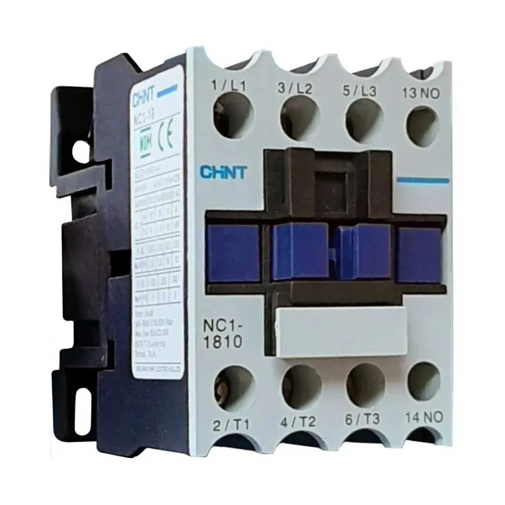 NC1-1810 Contactor tripolar 18A 110VAC 1NA montaje riel DIN IP20