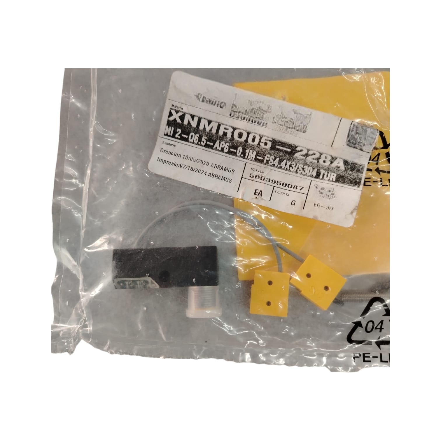 Turck Ni2-06.5-ap6-01m-fs4.4xtur3/s304 sensor de proximidad