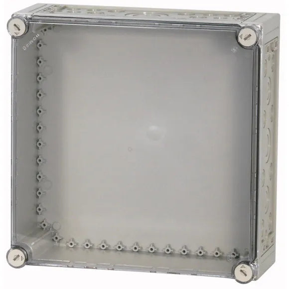 CI44E-125 Caja con tapa transparente y perforaciones 375Hx375Wx150D IP65