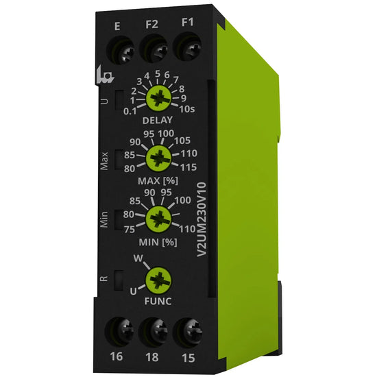 T2100300 V2UM230V10 Monitor de voltaje monofásico L+N/+, – 24VCA/CC; 230VCA 1CO