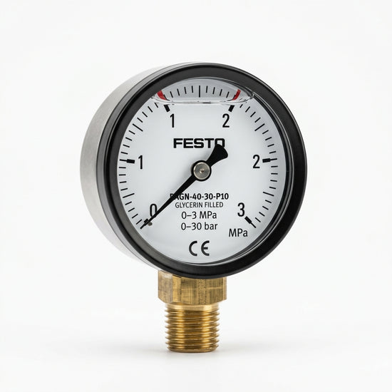 FESTO Manometro con glicerina de 0 a 3 mpa conexión 1/4 NPT