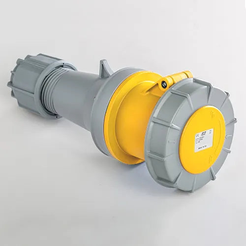 Base aérea 125A 2P+T 120VCA 4h Amarillo IP66-IP67
