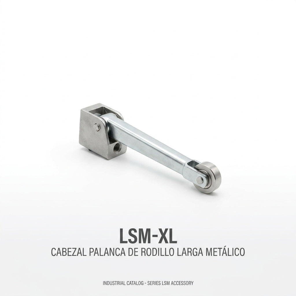 LSM-XL Cabezal palanca de rodillo larga metálico usar con LS(M)